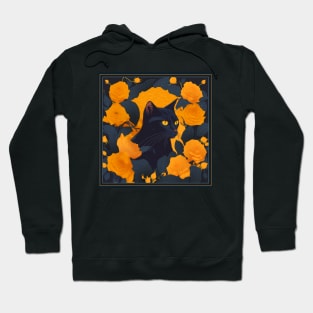 Вombay cat. Style vector (yellow version bombay cat) Hoodie